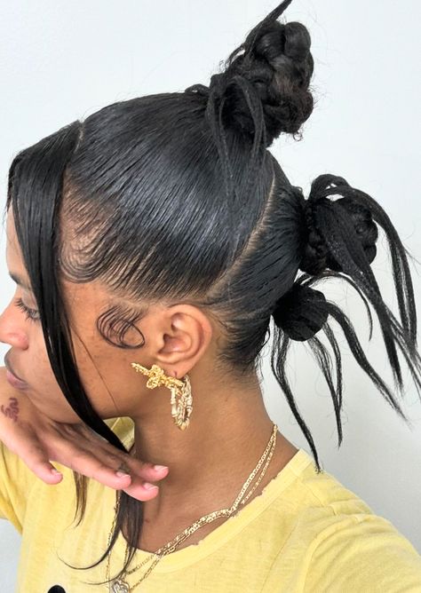 Editorial Hairstyles Black Women, Hair Jazz, Natural Braided Hairstyles, Protective Hairstyles Braids, Bun Hairstyle, Punk Hair, Dope Hairstyles, Hair Laid, Hair Shows