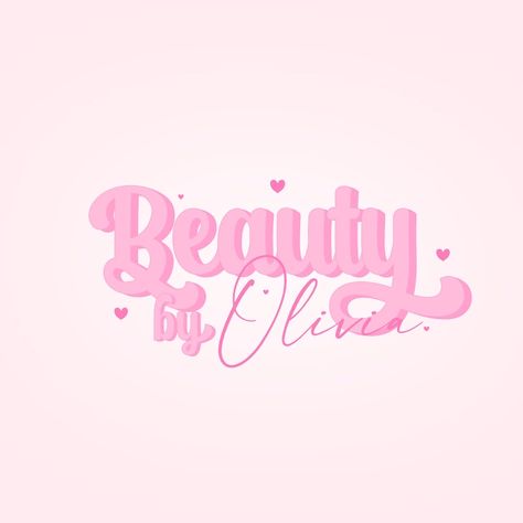 Cute Logo Ideas Girly, Makeup Logo Ideas, Girly Business Names, Asthetic Logos, Makeup Business Logo Ideas, Girly Logo Design Ideas, Makeup Brand Logo Ideas, Makeup Branding Design Logo, Girly Branding