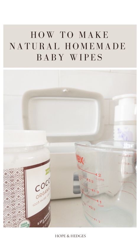 coconut oil as ingredient for how to make natural homemade baby wipes Homemade Wipes Baby, Homemade Baby Wipes Paper Towels, Diy Baby Wipes Cloth, Diy Wipes Baby, Homemade Wet Wipes, Diy Baby Wipes Paper Towels, Reusable Baby Wipes Diy, Diy Body Wipes, Baby Wipes Diy