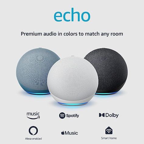 Echo 4th Gen Smart Home Hub with Alexa | Glacier White | Amazon Amazon Alexa Aesthetic, Amazon Echo Show Wallpaper, Alex Echo 3-1, Amazon Echo Tips, Amazon Echo Show 15, Alexa Speaker, Electronic Store, Alexa App, Amazon Devices