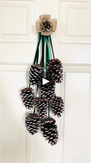 3.1K views · 7K reactions | ℂ𝕙𝕣𝕚𝕤𝕥𝕞𝕒𝕤 𝕚𝕟 𝕁𝕦𝕝𝕪 𝕋𝕀ℙ 3.

Christmas Pinecone Door Hanger  ideas. 

Love Love Christmas!!🎄🎄🎁

#christmasinjuly #christmasornaments #christmas #christmasdecor #ideas #craft #trending #reels #handmade #artesanato #natal | 𝐒𝐮𝐳𝐢 / 𝐇𝐚𝐧𝐝𝐦𝐚𝐝𝐞 * 𝐃𝐈𝐘𝐬 * 𝐅𝐚𝐛𝐫𝐢𝐜 𝐅𝐥𝐨𝐰𝐞𝐫𝐬 | Michael Bublé · Holly Jolly Christmas Pinecone Swag Diy, Pine Cone Swag Diy, Pinecone Swag Christmas, Pinecone Hanging Decor, Pine Cone Ornaments Christmas Lowe's, Pine Cone, Pinecone Crafts Christmas, Pine Cone Decorations, Cones Crafts