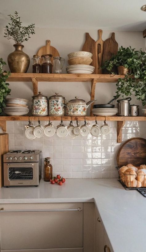 Casa Vintage, Boho Kitchen, Dream House Interior, Dream House Decor, Rustic Kitchen, Dream Home Design, Kitchen Counter, Home Decor Kitchen, House Inspiration