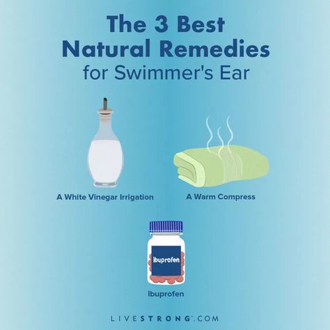 The 3 Best Home Remedies for Swimmer's Ear Symptoms (and 3 to Skip) Home Remedies For Swimmers Ear, Swimmers Ear Home Remedy, Swimmers Ear Remedy, Earache Remedies, Swimmers Ear, Ear Pressure, Natural Mouthwash, Healthy Book, Uses For Vicks