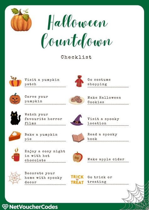 Sleepover Checklist, Halloween Pumpkin Cookies, Pumpkin Reading, Halloween Sleepover, Halloween Countdown, Cosy Night In, Get In The Mood, Pumpkin Cookies, Dog Halloween