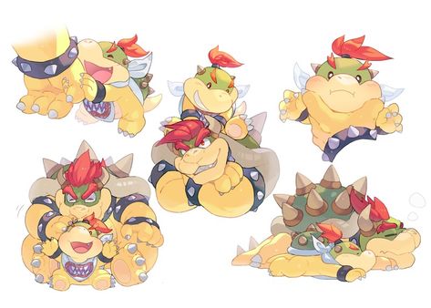 Bowser Jr, Mario Fan Art, Super Mario Games, Super Mario And Luigi, Jr Art, Nintendo Characters, Super Mario Art, Nintendo Art, Super Mario Brothers