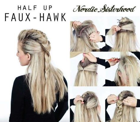 Fishtail Hairstyles, Viking Hair, Fishtail Braid, Peinados Fáciles Para Cabello Corto, Long Blonde, Halloween Hair, Long Blonde Hair, Grunge Hair, Hair Dos