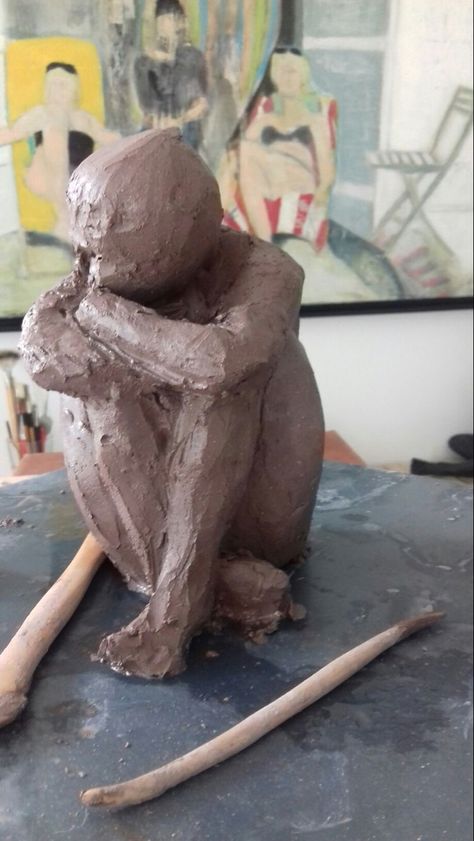 Ceramic Person, Cool Clay Sculptures, Clay Art Sculptures, Clay Sculpture Ideas, Clay Sculpture Art, Ceramics Sculptures, Sculpture Inspiration, Ceramics Sculpture, Sculpture Ceramic