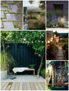 The art of compromise. - Alice in Scandiland Scandi Garden, Contemporary Garden Design, Waterfalls Backyard, Garden Design Layout, Dry Stone Wall, Waterfall Fountain, Contemporary Garden, Small Yard, Garden Studio