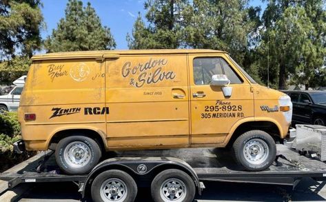 Chevy Vans, Circuit City, Gmc Vans, Geek Squad, Ls Swap, Chevy Van, Classic Vans, Script Lettering, Steel Wheels