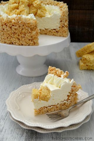 Marshmallow Cheesecake, Rice Krispy, Bake Cheesecake, Rice Crispy Treats, Crispy Treats, Rice Krispie Treats, Rice Krispie, No Bake Cheesecake, Krispie Treats