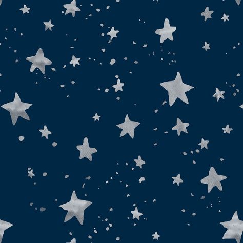 Papel pintado infantil de estrellas del catalogo Tales de Coordonne color azul marino y plata ref. 6100045 Wallpaper Childrens Room, Blue Star Wallpaper, Washable Wallpaper, Light Navy Blue, Miller Homes, Navy Wallpaper, Wallpaper Direct, Star Wallpaper, Colorful Animals