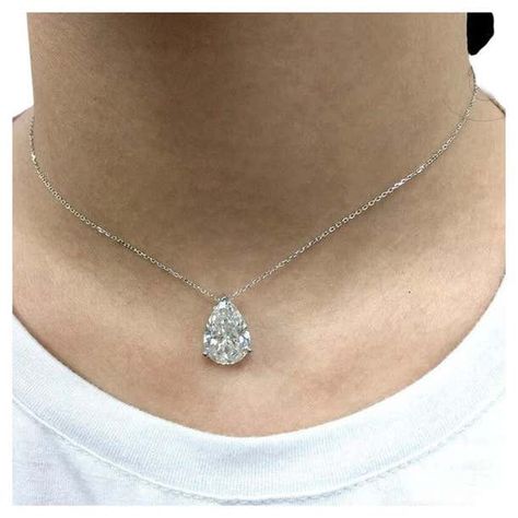 GIA Certified 4 Carat Pear Cut Diamond Pendant Necklace Flawless Clarity E Color For Sale at 1stDibs | 4 carat diamond pendant, pear shaped diamond pendant, pear shape diamond pendant Pear Pendant, Pear Cut Diamond, Pearl Choker Necklace, Pear Cut, Pearl Choker, Pear Shaped Diamond, Diamond Pendant Necklace, Pear Shaped, Diamond Pendant