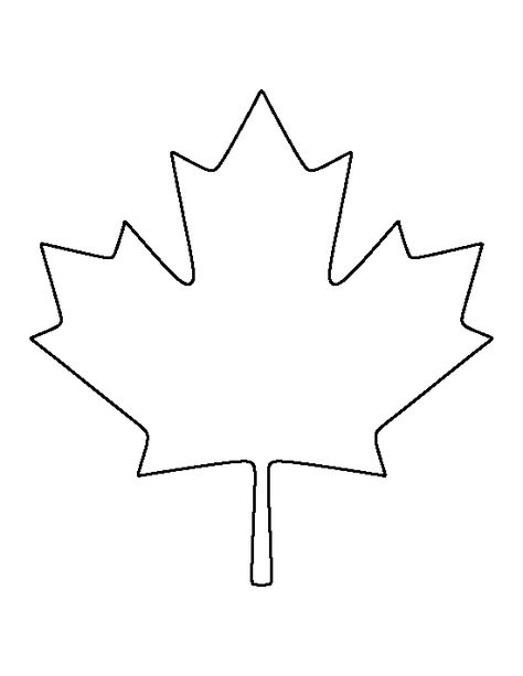 Canadian Maple Leaf pattern. Use the printable outline for crafts, creating stencils, scrapbooking, and more. Free PDF template to download and print at http://patternuniverse.com/download/canadian-maple-leaf-pattern/ Maple Leaf Template, Canadian Leaf, Leaf Template Printable, Canada Day Crafts, Printable Nail Art, Leaf Coloring Page, Nail Art Stencils, Leaf Cutout, Canadian Maple Leaf