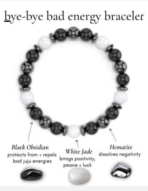 Protection Bracelet Diy, Crystal Bead Bracelet Ideas, Crystal Bracelet Ideas, Crystal Bracelets Healing, Manifest Your Life, Feng Shui Bracelet, Love Abundance, Crystal Healing Chart, Crystals Black