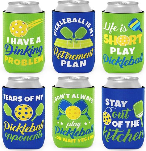 Pickleball Party Decorations, Pickle Ball Party Ideas, Pickleball Party Ideas, Pickle Balls, Pickleball Birthday, Pickleball Tournament, Pickleball Party, Cool Drinks, Pickleball Gifts