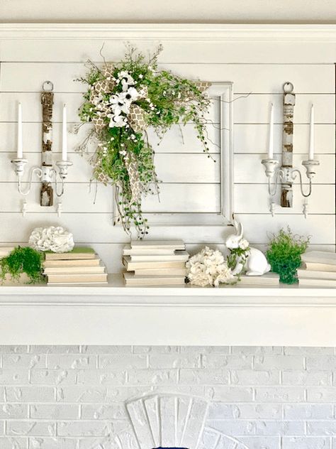 8 Ways to Use Empty Picture Frames in Decor Diy With Old Picture Frames, Wreath In Frame Wall Art, Antique Shutters Wall Decor, Empty Picture Frames On The Wall Vintage, Antique Picture Frame Ideas, Empty Picture Frames On The Wall, Decorating With Picture Frames, Empty Frame Ideas, Empty Picture Frame Ideas