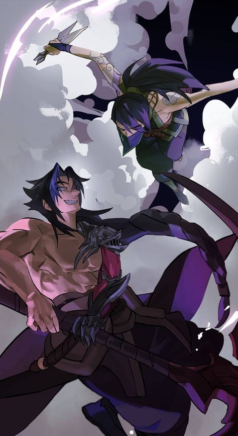 Kayn Akali Kaynxakali Akalixkayn Gundam Deathscythe, Akali Lol, Play League Of Legends, Liga Legend, Champions League Of Legends, League Memes, Lol Champions, League Of Legends Game, League Of Legends Characters