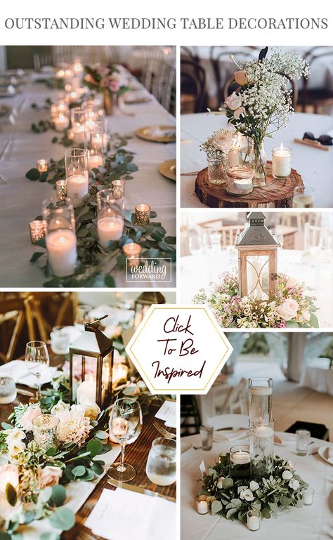 42 Outstanding Wedding Table Decorations ♥ We have prepared for you a great list of the best wedding table decorations. Each bride and groom will find here something to their liking. #wedding #bride #weddingforward #WeddingTableDecorations Round Wedding Table Decorations Elegant, Wedding Table For Bride And Groom, Candle Centerpieces Wedding Round Table, Round Table Centerpieces Wedding Elegant, Wedding Main Table Decor, Bride And Groom Table Decorations, Sweetheart Table Wedding Elegant, Bride And Groom Table Ideas, Bride And Groom Table Decor