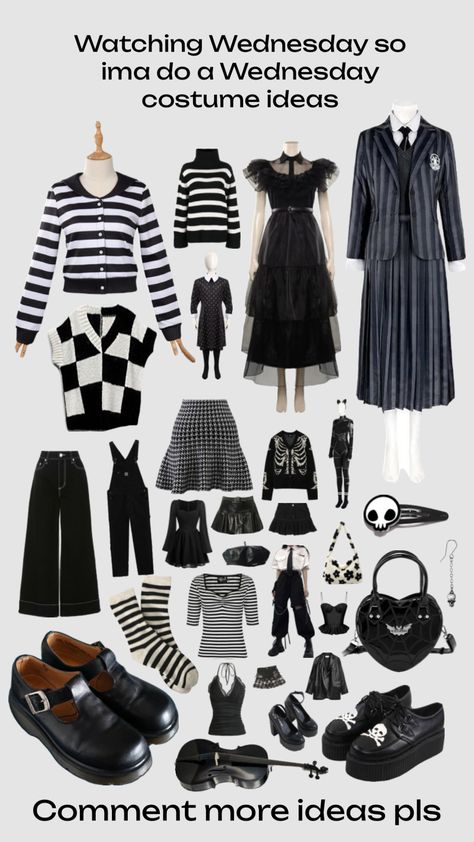 #wednesday #wednesdayaddams #costume Tim Burton Costumes, Beetlejuice Outfits, Wednesday Addams Outfit, Wednesday Addams Cosplay, Wednesday Costume, Wednesday Outfit, Wednesday Movie, Everyday Cosplay, Movies Outfit