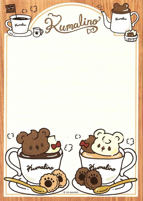 sanrio 2023 NEXT KAWAII PROJECT memo Memo Notepad Aesthetic, Kawaii Memo Pad Printable, Memopad Design, Bakery Background, Memo Template, Memo Sheets, Hello Kitty Printables, Note Pad Design, Note Writing Paper