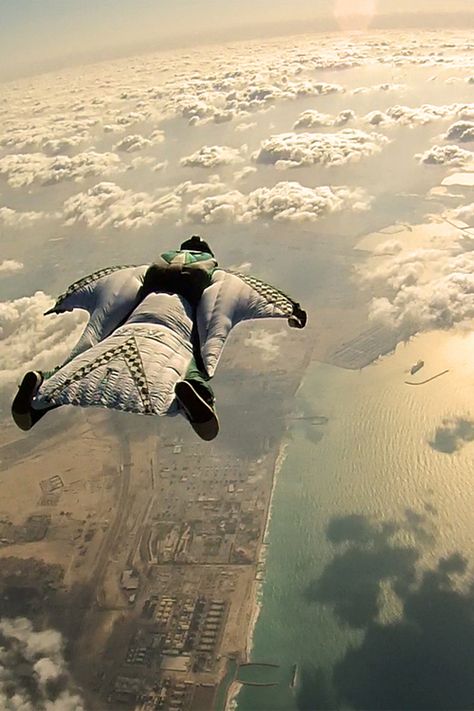 Wing Suit, Wingsuit Flying, برج العرب, Base Jumping, Flying High, Above The Clouds, Skydiving, Extreme Sports, Tandem