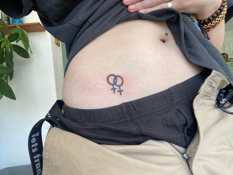 #tattoo #lesbian #lgbtqia+ #tattoos #tattooideas #hiptattooideas Lesbian Sign Tattoo, Feminism Symbol Tattoo, Lesbian Minimalist Tattoo, Discreet Lesbian Tattoo, Lesbian Flag Tattoo, Saphicc Tattoo, Double Venus Tattoo, Riot Grrrl Tattoo, Lesbian Symbol Tattoo