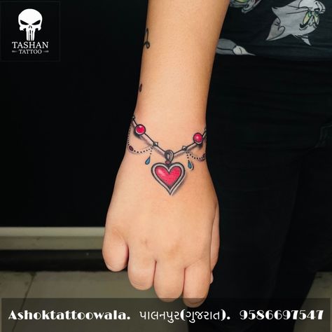 TashanTattoo
AshokTattooWala
S.20. Tirupati plaza
Opp. New bus stand
Near gd modi collage
Palanpur (gujrat)
9586697547
9687533310 Bracelet Tattoo Design, Bracelet Tattoos With Names, Hand Tattoo Design, First Tattoo Ideas, Wrist Bracelet Tattoo, Ambigram Tattoo, Charm Tattoo, Polynesian Tattoos Women, Cute Tattoos On Wrist