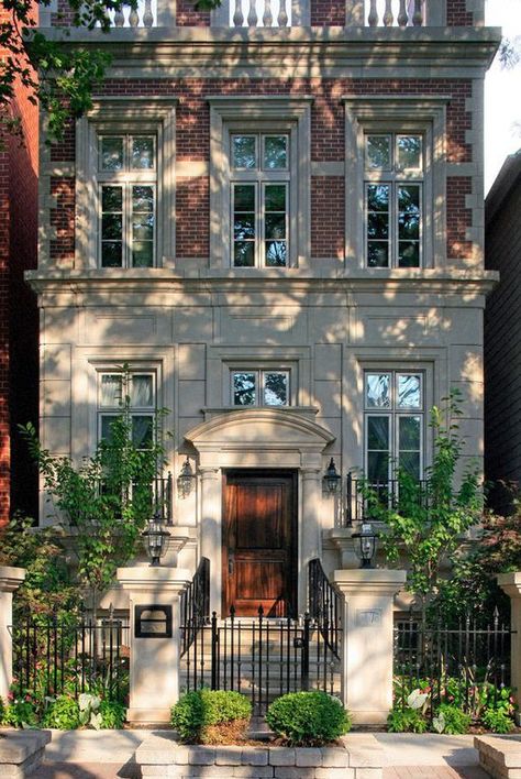 Residence Architecture, Brownstone Homes, New Classical Architecture, Townhouse Exterior, Traditional Exterior, Classical Architecture, Traditional Architecture, Dream House Exterior, City House