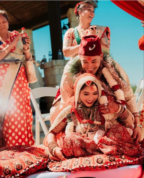 Nepali Wedding Photography, Nepali Aesthetic, Nepali Wedding, Wedding Wows, Color Combinations For Clothes, Romance Art, Wedding Plan, Wedding Scene, Indian Bridal Wear