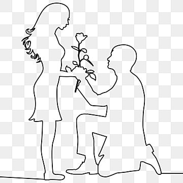 Proposal Drawing Art, Propose Day Drawing, Propose Drawing, Cute Outline Drawings, Proposal Drawing, Suitcase Drawing, Human Embroidery, Marriage Drawing, Eye Digital Art