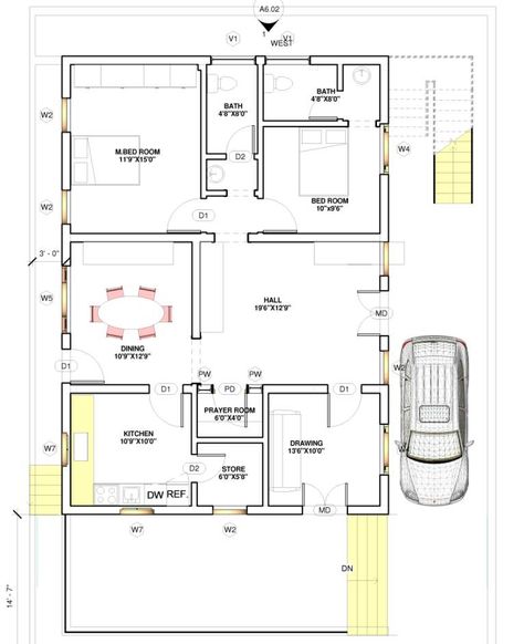 East facing vastu home 40X60 Everyone Will Like | Homes in kerala, India 40x60 House Plans, 30x50 House Plans, South Facing House, Budget House Plans, 20x40 House Plans, 30x40 House Plans, Vastu House, 2bhk House Plan, Indian House Plans