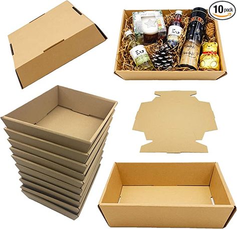 Fruit Hampers, Drink Display, Dry Fruit Box, Christmas Gift Hampers, Paper Box Diy, Christmas Hampers, Fruit Basket Gift, Gift Display, Hamper Boxes