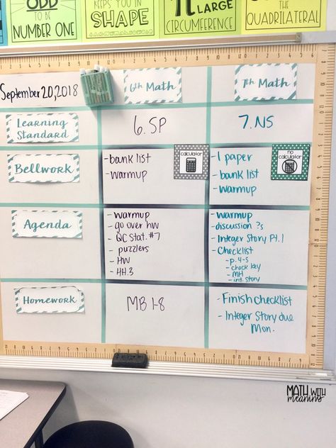 Teacher Agenda Board, Classroom Front Board, High School Whiteboard Organization, Agenda Board Classroom Middle School, Classroom Assignment Board, Front Board In Classroom, Middle School Whiteboard Set Up, Classroom Whiteboard Organization High School, Classroom Whiteboard Organization Middle School