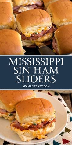 Sandwich Alternatives, Sin Dip, Mississippi Sin Dip, Ham Sliders, Subway Sandwich, Slider Sandwiches, Chopped Ham, Slider Recipes, Football Food