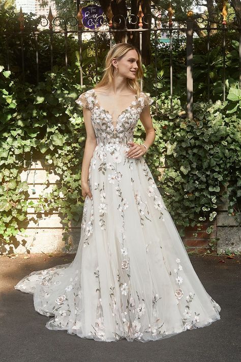 Madison James Wedding Dress, Wedding Dresses Whimsical, Madison James, Fairy Wedding, Wedding Dresses With Flowers, Floral Wedding Dress, A Wedding Dress, Embroidered Wedding, Allure Bridal