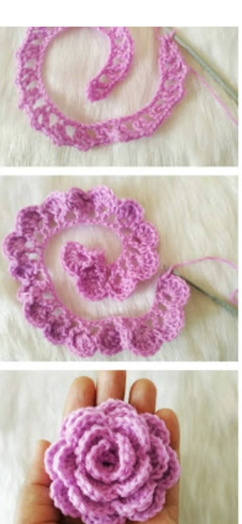 Hello everyone! Valentine's day is just around the corner, so let's make some beautiful crochet roses to celebrate. Roses have long been a... Crocheted Roses Free Pattern, Crochet Roses Free Pattern Simple, Rose Crochet Pattern Free, Crochet Small Rose, Crochet Rose Keychain, Crochet Rose Free Pattern, Crochet Roses Free Pattern, Free Crochet Rose Pattern, Crochet Rose Pattern