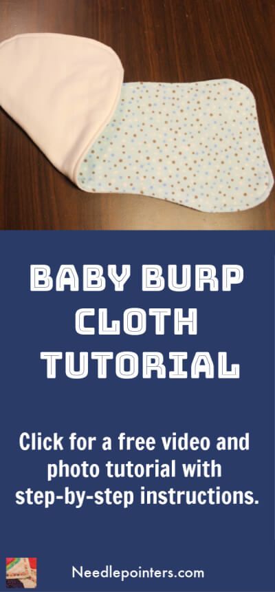 Learn how to sew a contoured burp cloth for a baby with our video and photo tutorial.  This is an easy sewing project great for a beginner. Make some for yourself or give away as baby gifts. Baby Burp Cloths Diy, Baby Sewing Tutorials, Burp Cloth Tutorial, Contoured Burp Cloth, Burp Cloths Diy, Burp Cloth Patterns, Burb Cloth, Diy Baby Blanket, Girl Burp Cloths