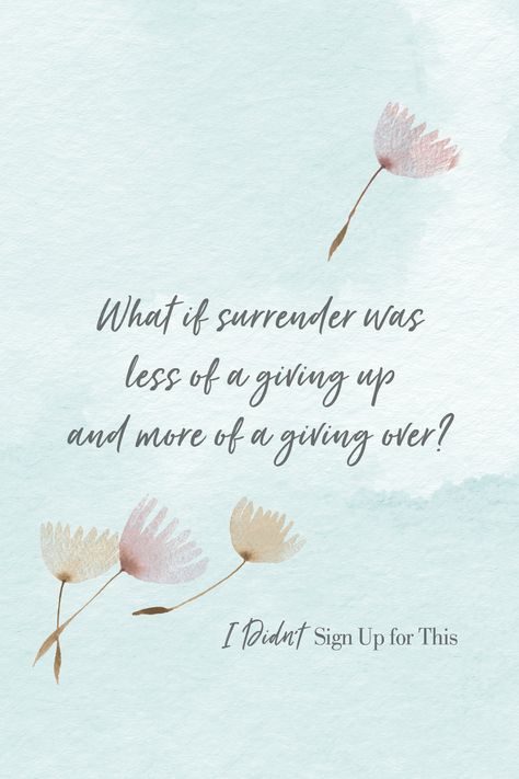 Surrendering to God can be a beautiful act of trust and following Gods plan. This biblical quote on surrendering to God is from the powerful new Christian book for women, I Didn't Sign Up with This. If you're walking on a path you didn't choose and are wondering where is God in your story, discover how He's been guiding you all along! || Sarah E. Frazer Surrendering To God, Where Is God, Book For Women, Surrender To God, Bible Study Printables, Slow To Anger, Christian Book, Bible Study Tips, God Can