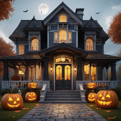 Elegantly Spooky 👻👻🎃🏠 #Halloweendecor #spookyhouse #elegantHalloween #Halloweeninteriordesign #gothichomedecor #halloweentrend #halloween #interiordesign #halloweendecor #halloween🎃👻 Halloween Luxury Decor, Halloween Spooky Village, Halloween Mansion, Luxury Halloween, Spooky Mansion, Halloween Trends, Elegant Halloween, Spooky House, Halloween Theme