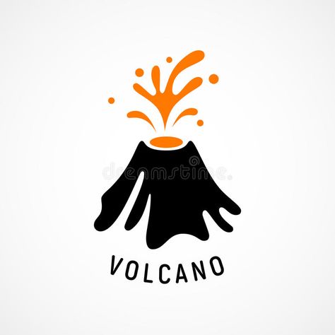 Volcano Drawing, Japanese Branding, Bubble Tea Menu, Colors Illustration, Erupting Volcano, Resort Logo, Doodle Tattoo, Object Drawing, Graphic Design Ads