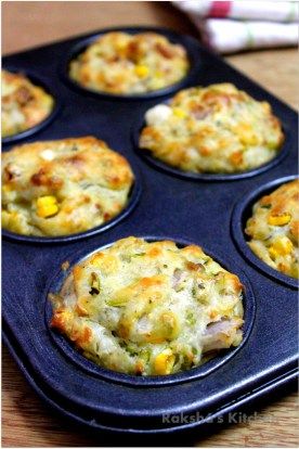 Veg Muffins, Muffins Savory, Vegetable Muffins, Corn And Cheese, Savory Muffins Recipes, Street Food India, Corn Cheese, Veg Snacks, Potato Snacks