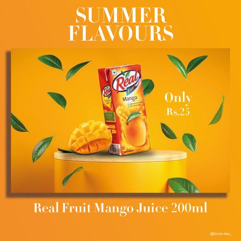 Real Fruit Mango Juice 200ml Mango Advertisement, Mango Juice Video, Mango Juice Advertising, Raw Mango Juice, National Fruit Mango, Fruit Mango, Advertisement Design, Mango Juice, Real Fruit