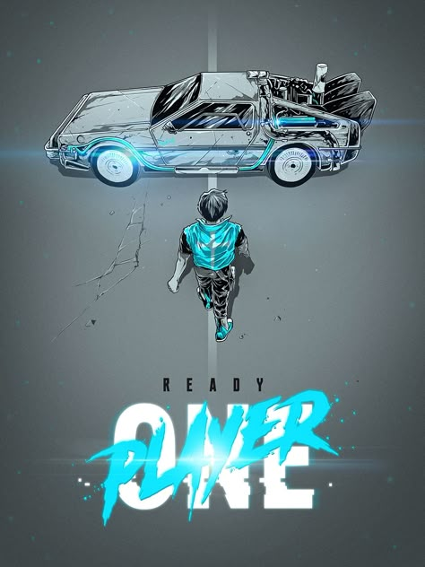 Ready Player One (2018) Ready Player One Poster, Ready Player One Characters, Parzival Ready Player One, Akira Poster, Classic Films Posters, Ready Player One, Player One, Player 1, We Movie