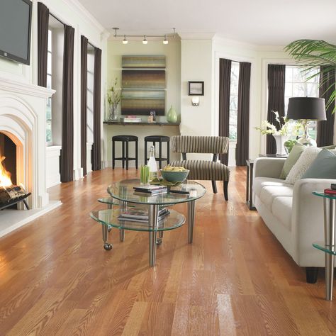 Traditional Living Golden Amber Oak II Laminate Flooring - Sam's Club Oak Floor Living Room, Diy Hardwood Floors, Installing Hardwood Floors, Golden Amber, Wood Grain Texture, Cork Flooring, Bamboo Flooring, Traditional Living, Wooden Floor