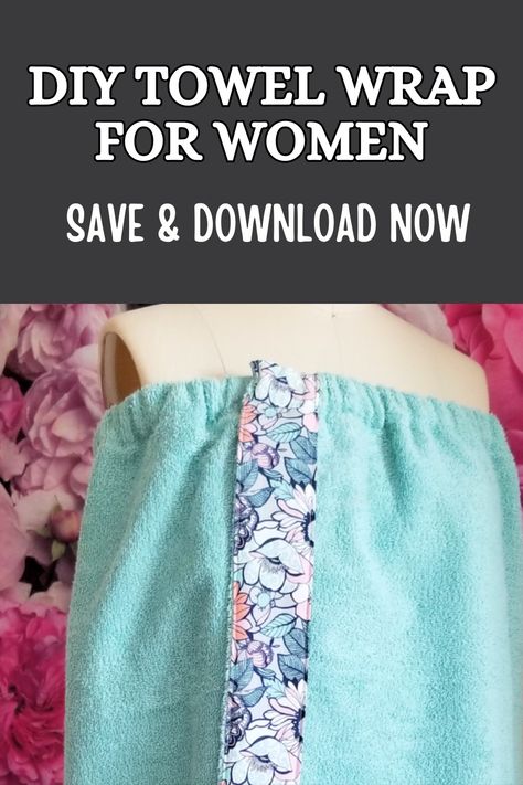 Create a cozy and stylish DIY towel wrap for women with this easy-to-follow tutorial. Perfect for after the shower or a day at the spa, this custom towel wrap adds a touch of luxury to your daily routine. Personalize it with your favorite fabrics and colors for a unique and comfortable fit. This project is great for gifting or treating yourself to some pampering! Diy Towel Wrap For Women, Spa Towel Wrap, Towel Robe Diy, Diy Towel Wrap, Towel Wrap Diy How To Make, Bath Wrap Towel How To Make, Towel Toppers Sewing Pattern, Velcro Towel Wrap, Sewing Stitches By Hand