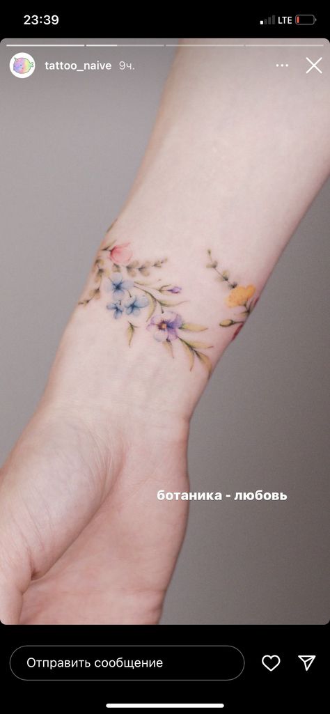 Bracelet Tattoos For Women Wrist Floral, Delicate Wrist Bracelet Tattoos For Women Floral, Hummingbird Wrap Around Wrist Tattoo, Bracelet Tattoo Flower, Wrist Bracelet Tattoo Flowers, Watercolor Bracelet Tattoo, Bracelet Tattoo Color, Tattoo Flower Bracelet, Flower Tattoo Bracelet