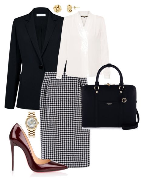 "Work" by cgraham1 on Polyvore featuring Atea Oceanie, MaxMara, Kobi Halperin, Christian Louboutin, Henri Bendel and Rolex Business Outfits Women Professional Work Wardrobe, Business Outfits Women Professional, Kobi Halperin, Business Outfits Women, Classy Work Outfits, Stylish Work Outfits, Professional Attire, Henri Bendel, Casual Work Outfits