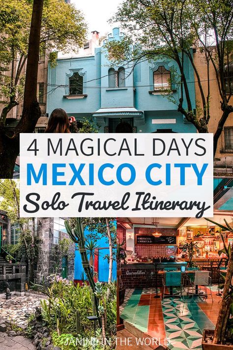 In this Mexico City itinerary you’ll discover some of the best things to do in Mexico City for solo travelers. I’ve packed it with tons of insider tips, including advice on Mexico City safety, what to wear in Mexico City, transportation, Mexico City restaurants, Mexico City neighborhoods, where to stay, and so much more. | Mexico City travel | Mexico travel | North America travel | Mexico bucket list | mexico itinerary | solo travel Mexico | #mexico #northamerica #mexicotravel #solotravel Things To Do In Mexico City, What To Wear In Mexico, Travel North America, Mexico City Vacation, Mexico City Restaurants, Mexico Bucket List, City Transportation, Things To Do In Mexico, Mexico Itinerary