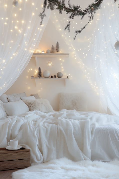 winter bedroom ideas Winter Bedroom Ideas, Bedding Neutral, European Apartment, Warm Bedding, Bedroom Ideas For Small Rooms Cozy, Winter Bedroom, Theme Bedroom, Makeover Bedroom, Cute Bedroom Ideas