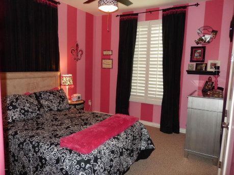 Find this home on Realtor.com Vs Room Aesthetic, Mcbling Bathroom, Mcbling Rooms, Messy Room Aesthetic, Mcbling Room, Girly 2000s, 2000s Bedroom, Mc Bling, 2000s Room